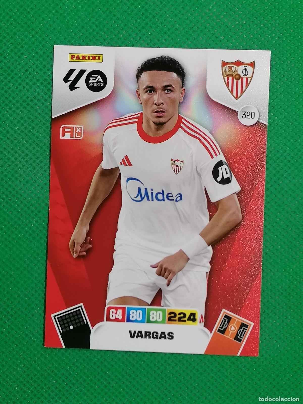 Cromos de F&uacute;tbol: 320 VARGAS SEVILLA ⚽ LIGA ADRENALYN XL 2025 2026 25 26 ⚽
