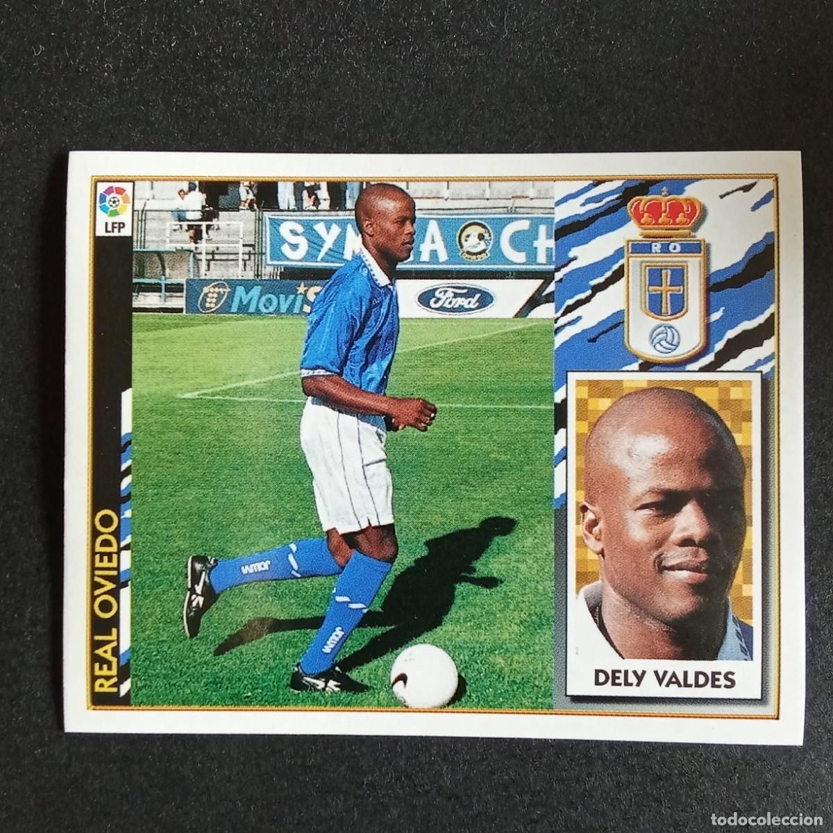 Cromos de f&uacute;tbol: CROMO LIGA 1997 1998 97 98 EDICIONES ESTE COLOCA DELY VALDES OVIEDO NUNCA PEGADO