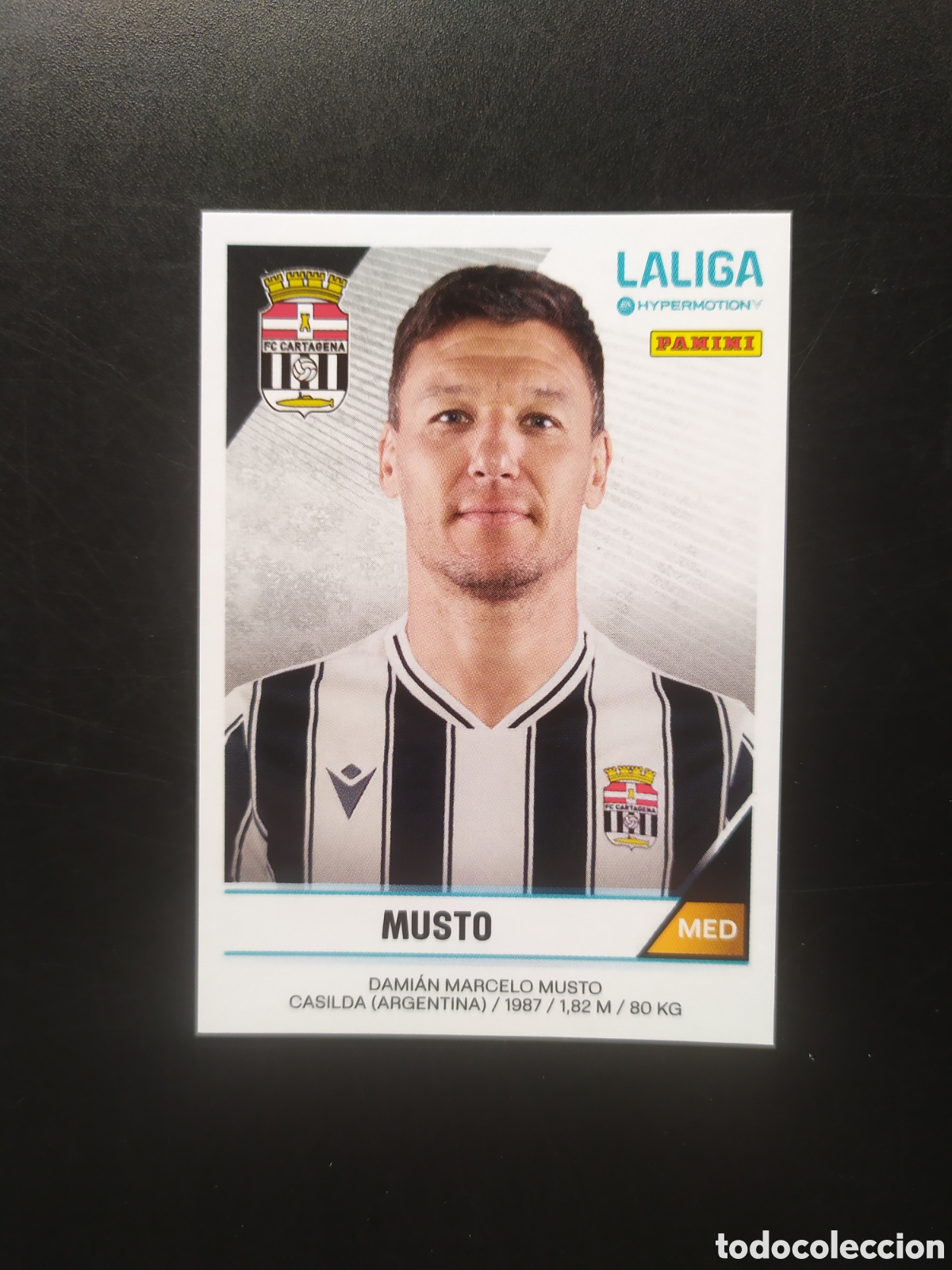 Fu&szlig;ball-Sticker: Liga Hypermotion 2024 2025 24 25 panini Musto n&deg; 89 Cartagena