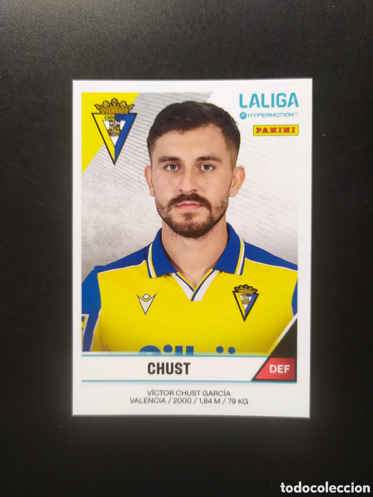Fu&szlig;ball-Sticker: Liga Hypermotion 2024 2025 24 25 panini Chust n&deg; 65 Cadiz