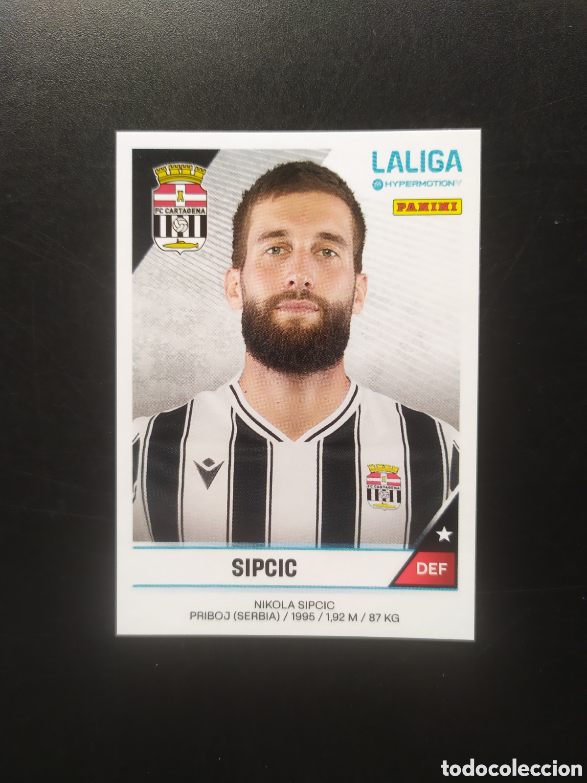 Fu&szlig;ball-Sticker: Liga Hypermotion 2024 2025 24 25 panini Sipcic n&deg; 85 Cartagena