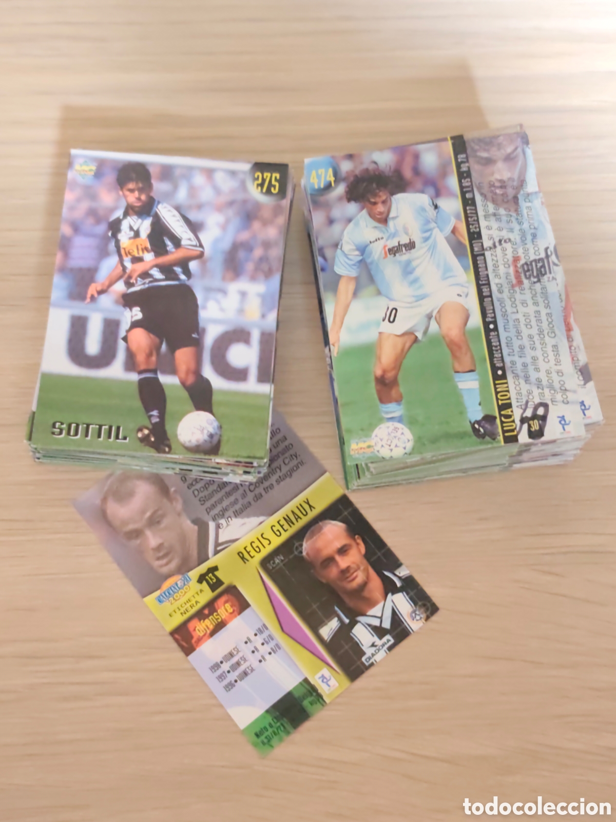 Cromos de f&uacute;tbol: 124 CARDS CALCIATORI 2000 ETICHETTA NERA MUNDICROMO