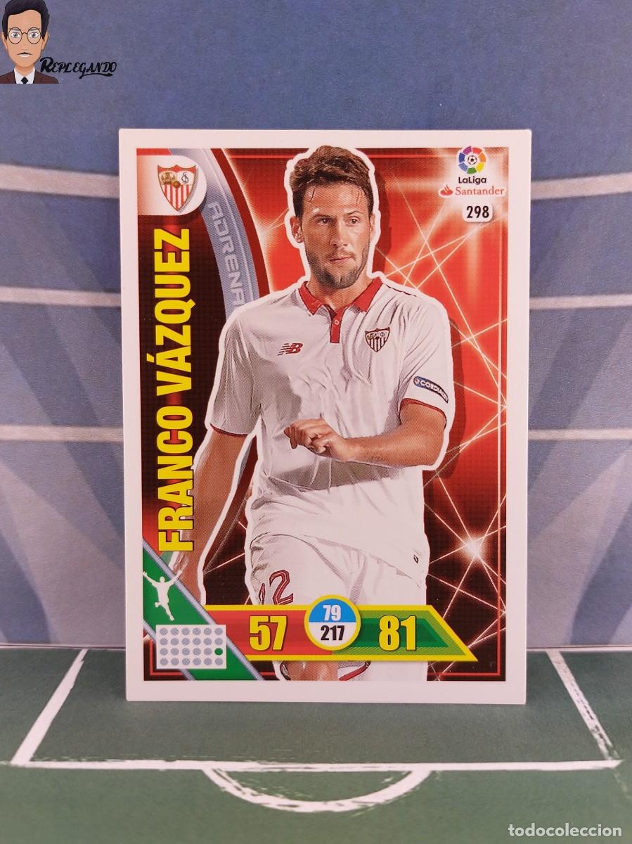 Fu&szlig;ball-Sticker: FRANCO V&Aacute;ZQUEZ N&ordm; 298 (SEVILLA) ADRENALYN XL 2016 2017 PANINI 16 17 LIGA CARD FICHA CROMO TARJETA
