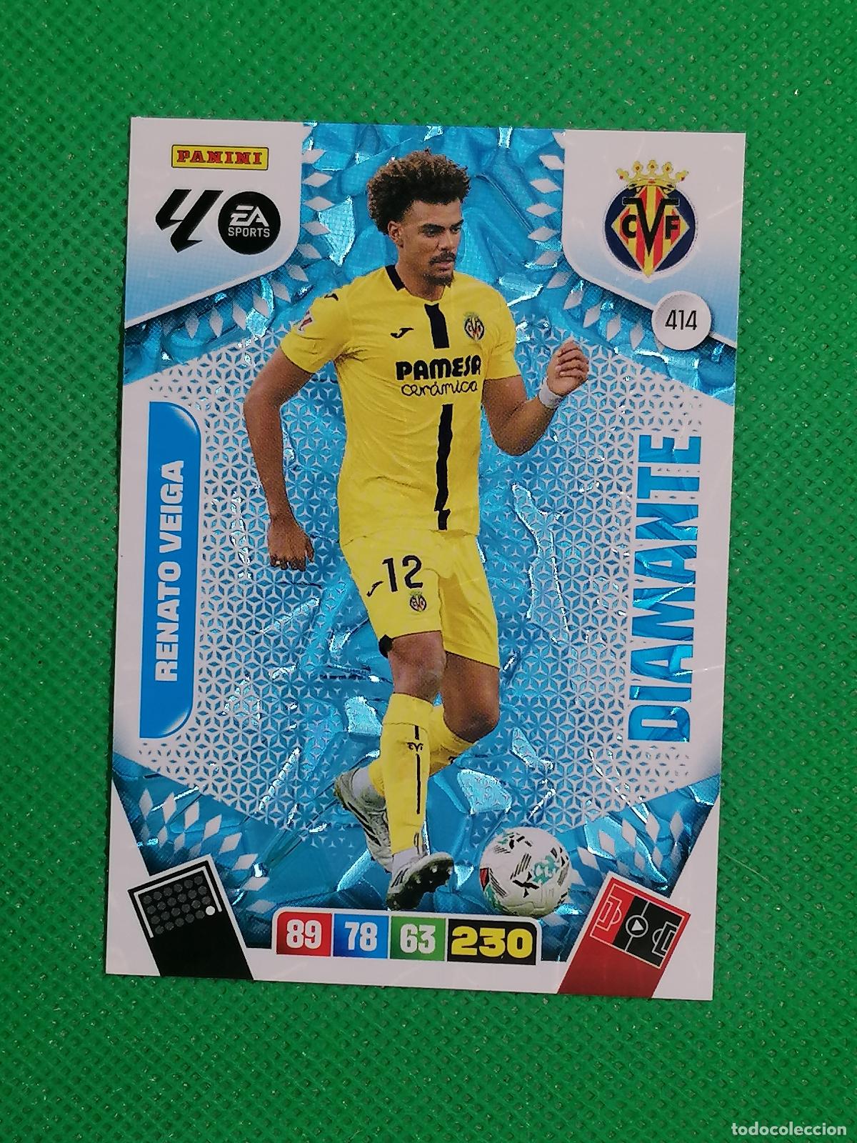 Cromos de F&uacute;tbol: 414 RENATO VEIGA VILLARREAL DIAMANTE ⚽ LIGA ADRENALYN XL 2025 2026 25 26 ⚽