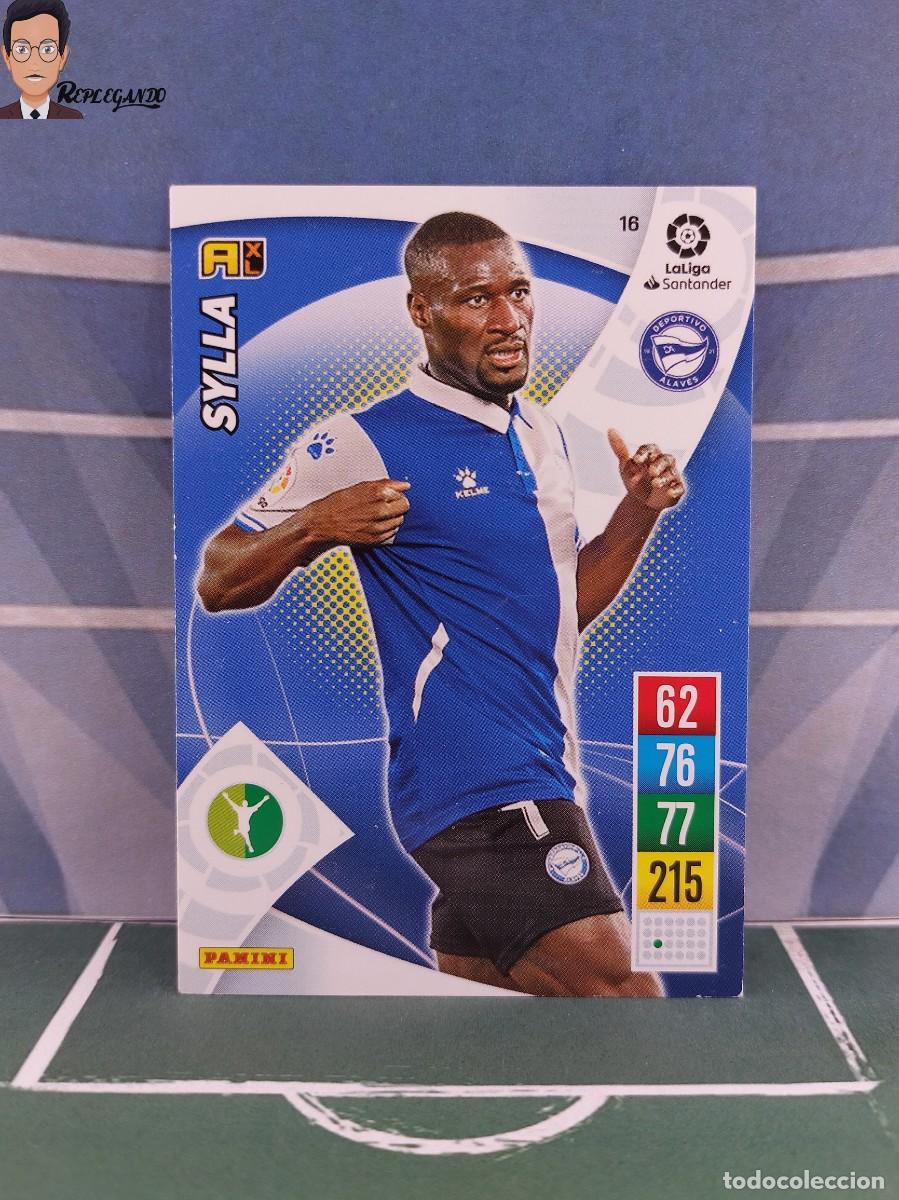 Fu&szlig;ball-Sticker: SYLLA N&ordm; 16 (ALAVES) ADRENALYN XL 2021 2022 PANINI 21 22 FICHA CARD CROMO TARJETA LIGA LFP 001