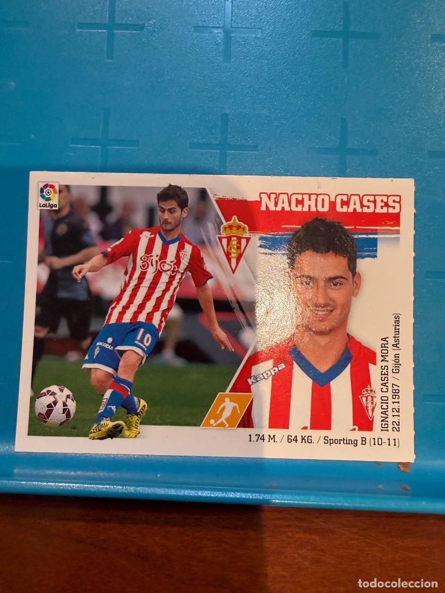 Cromos de f&uacute;tbol: nacho cases sporting liga este 2015-2016 - Foto 1
