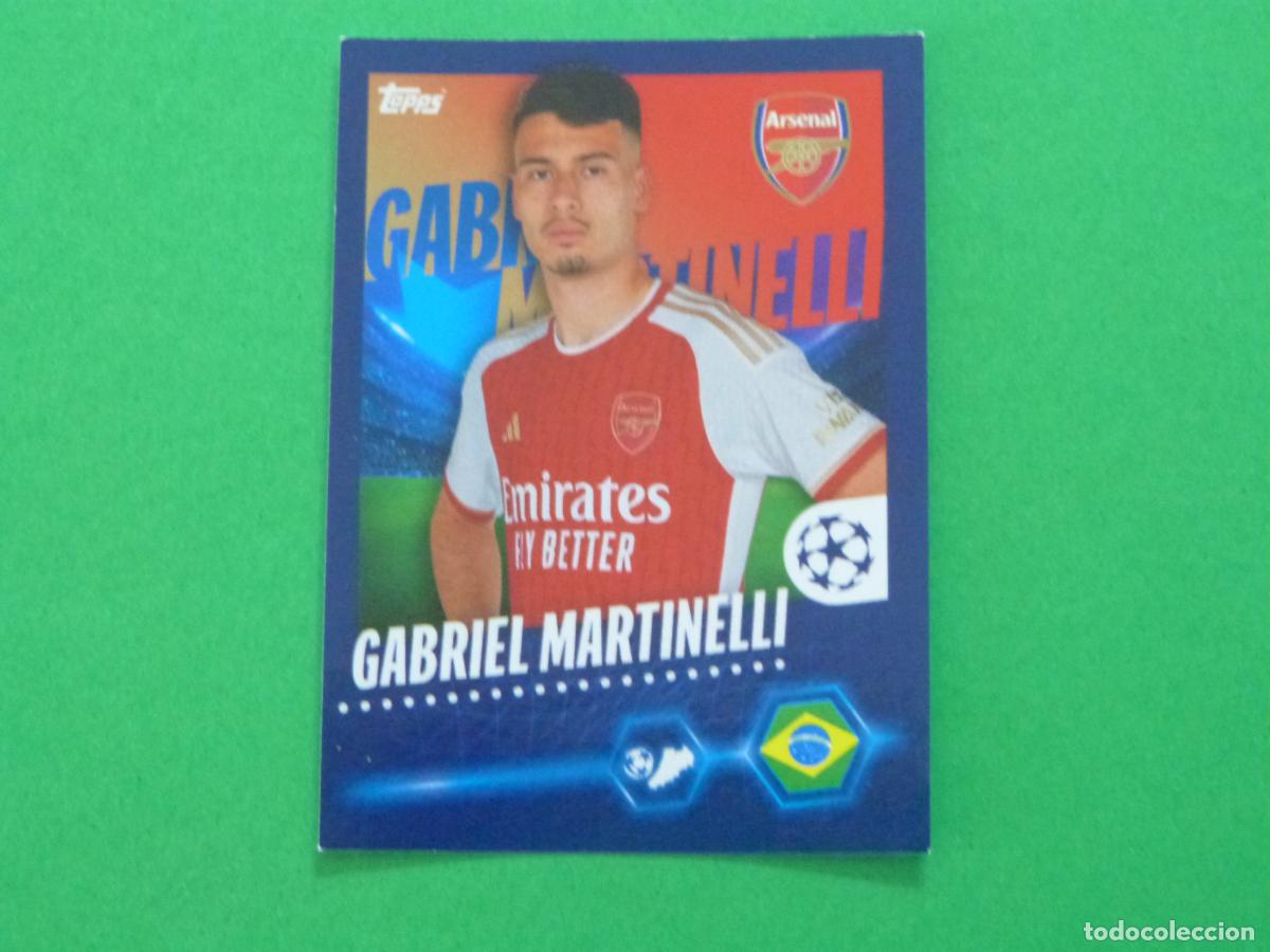Fu&szlig;ball-Sticker: CROMO FUTBOL GABRIEL MARTINELLI ARSENAL FC SIN PEGAR N&ordm; 61 CHAMPIONS LEAGUE 2023-2024/23-24 TOPPS