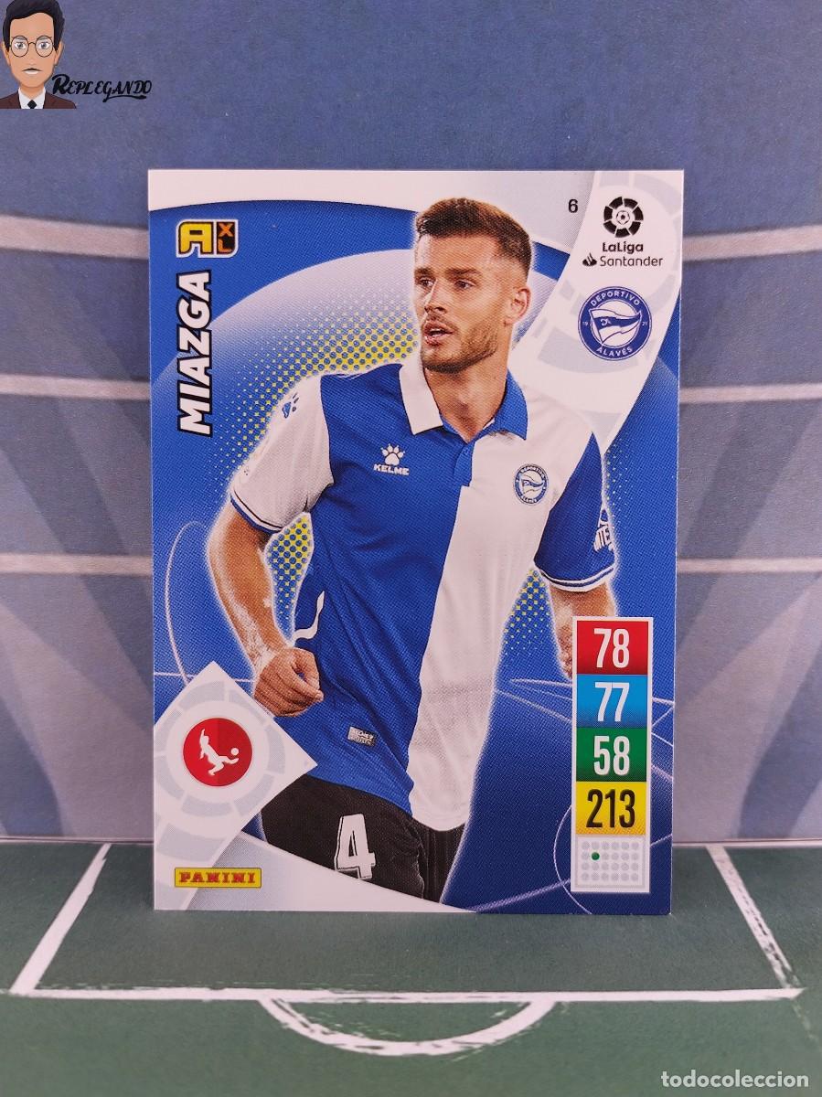 Figurine di Calcio: MIAZGA N&ordm; 6 (ALAVES) ADRENALYN XL 2021 2022 PANINI 21 22 FICHA CARD CROMO TARJETA LIGA LFP