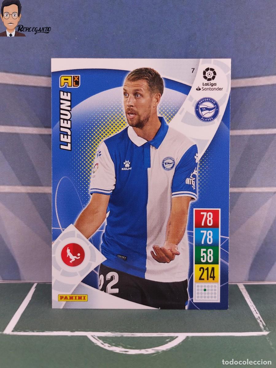 Fu&szlig;ball-Sticker: LEJEUNE N&ordm; 7 (ALAVES) ADRENALYN XL 2021 2022 PANINI 21 22 FICHA CARD CROMO TARJETA LIGA LFP