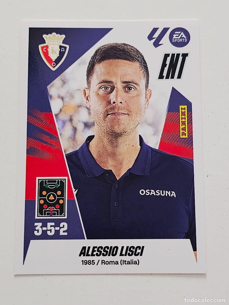 Cromos de f&uacute;tbol: 2 Alessio Lisci, Entrenador, CA Osasuna, Panini Ediciones Liga Este 2025 2026 25 26
