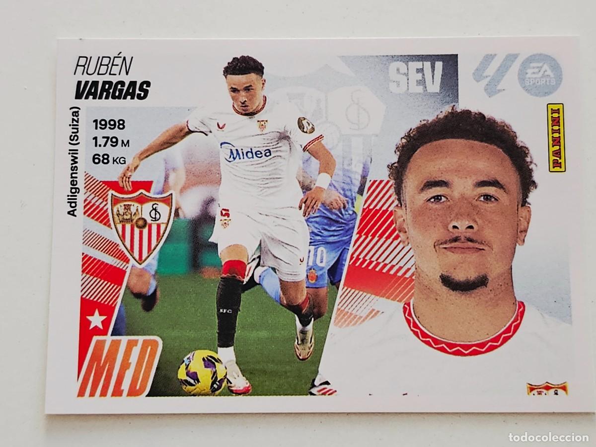 Cromos de f&uacute;tbol: 14 Rub&eacute;n Vargas, Sevilla FC, Panini Ediciones Liga Este 2025 2026 25 26