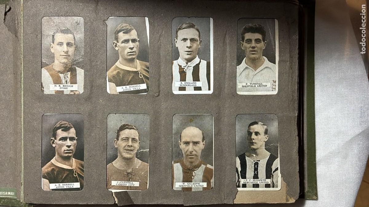 Football Stickers: &iexcl;C&Aacute;PSULA DEL TIEMPO 1910-1930! +160 Cromos Tabaco (107 F&uacute;tbol) - SIN PEGAR
