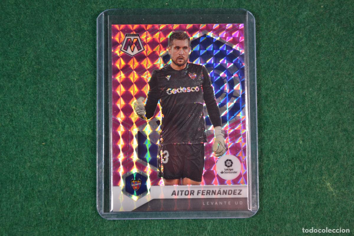 Cromos de F&uacute;tbol: PANINI MOSAIC LA LIGA 2021-22 - 131 AITOR FERNANDEZ (LEVANTE UD) PARALELA PINK NUMERADA 03/25