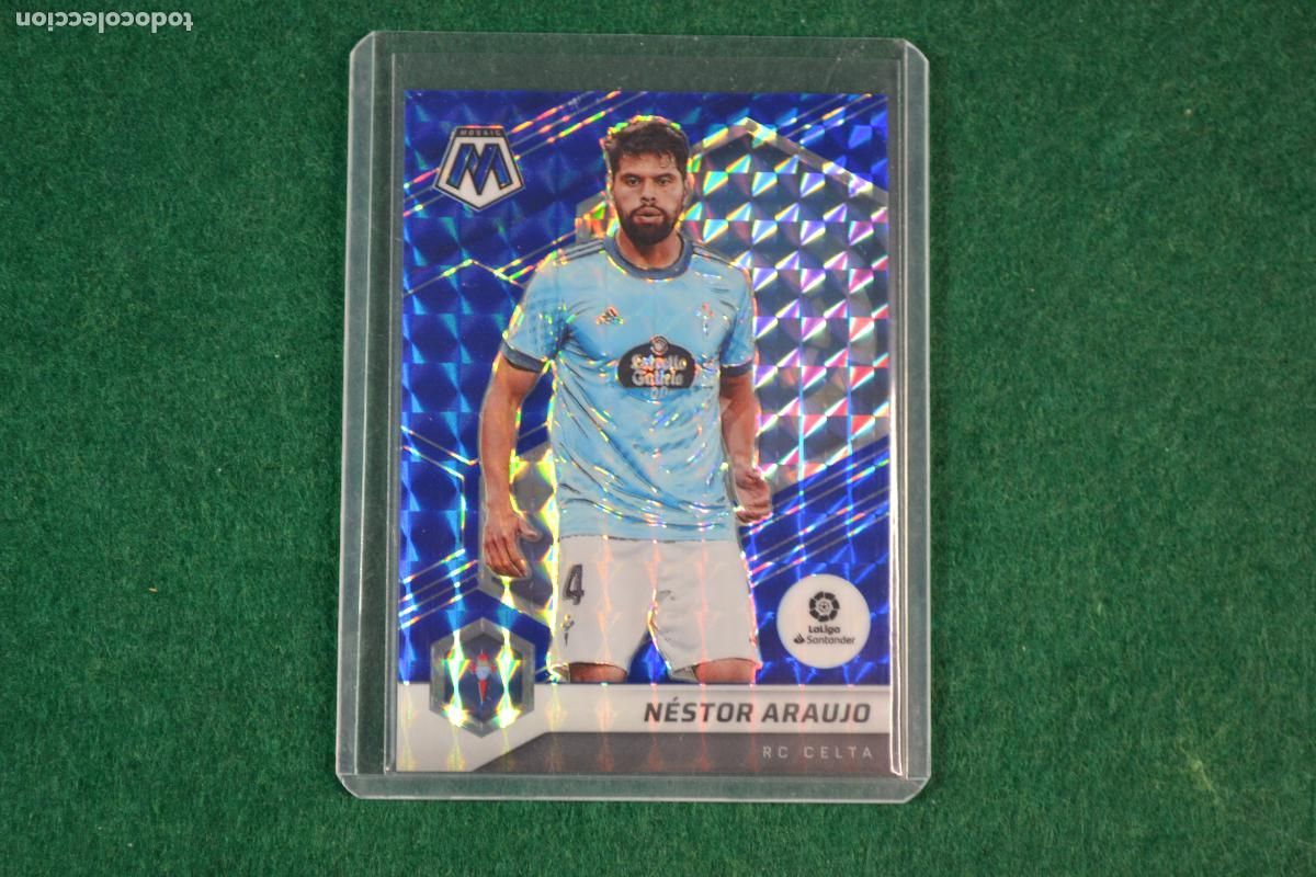 Cromos de F&uacute;tbol: PANINI MOSAIC LA LIGA 2021-22 - 158 NESTOR ARAUJO (CELTA DE VIGO) PARALELA BLUE NUMERADA 20/99