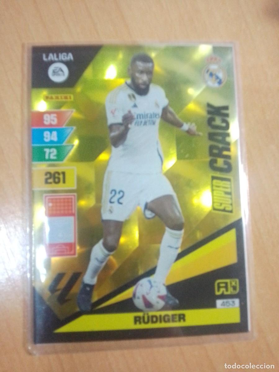 Cromos de F&uacute;tbol: 453 RUDIGER SUPER CRACK REAL MADRID 23 24 ADRENALYN XL 2023 2024 NUEVO
