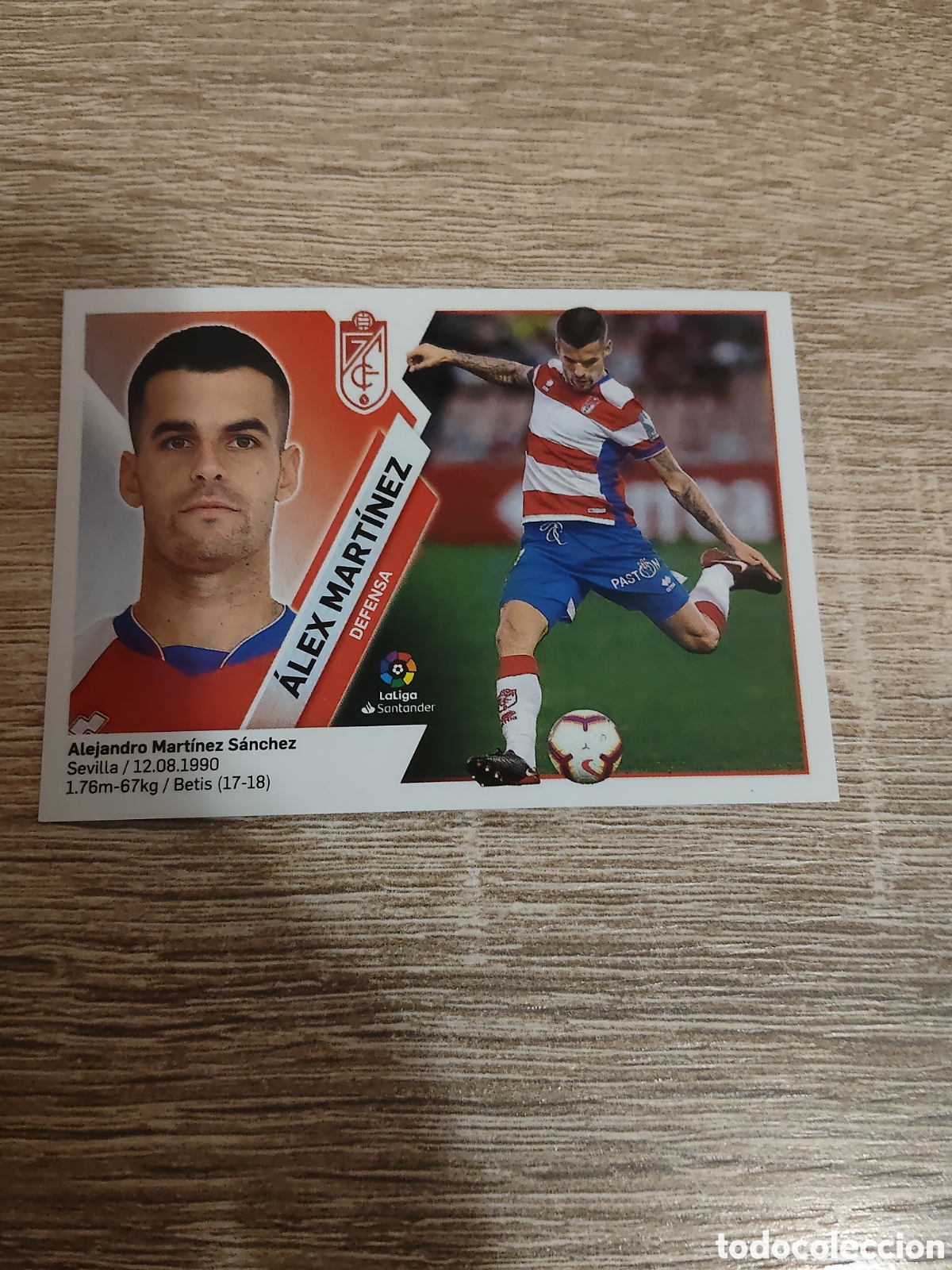 Cromos de F&uacute;tbol: &Aacute;lex Mart&iacute;nez Granada liga 2019 2020 19 20 ediciones este