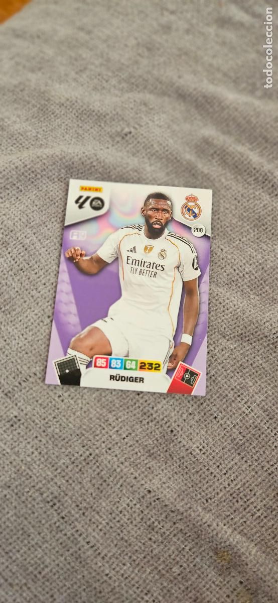 Football Stickers: real madrid rudiger 206 adrenalyn 2025 2026 25 26 trading card