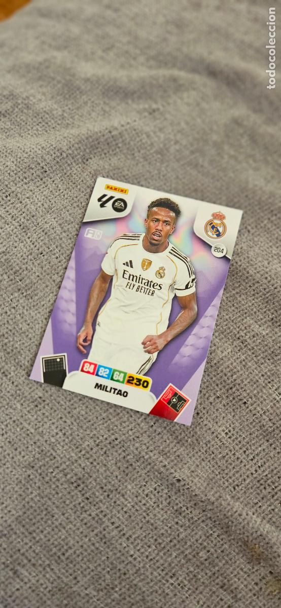 Football Stickers: real madrid 204 militao adrenalyn 2025 2026 25 26 trading card