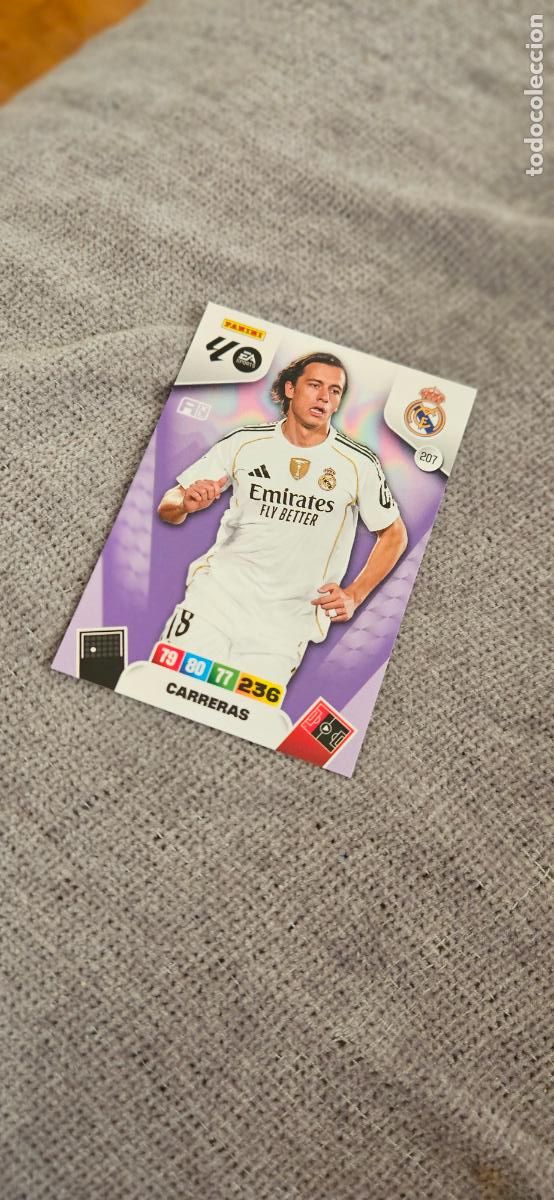 Football Stickers: real madrid carreras 207 adrenalyn 2025 2026 25 26 trading card