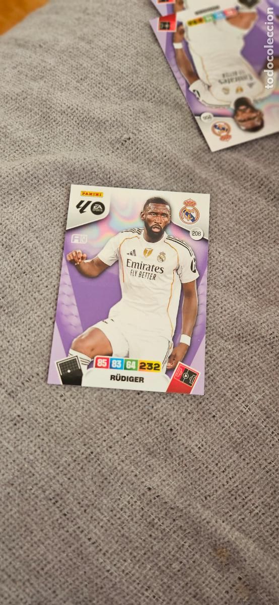 Football Stickers: real madrid rudiger 206 adrenalyn 2025 2026 25 26 trading card