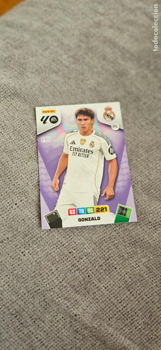 Cartes &agrave; collectionner de Football: real madrid 215 gonzalo adrenalyn 2025 2026 25 26 trading card