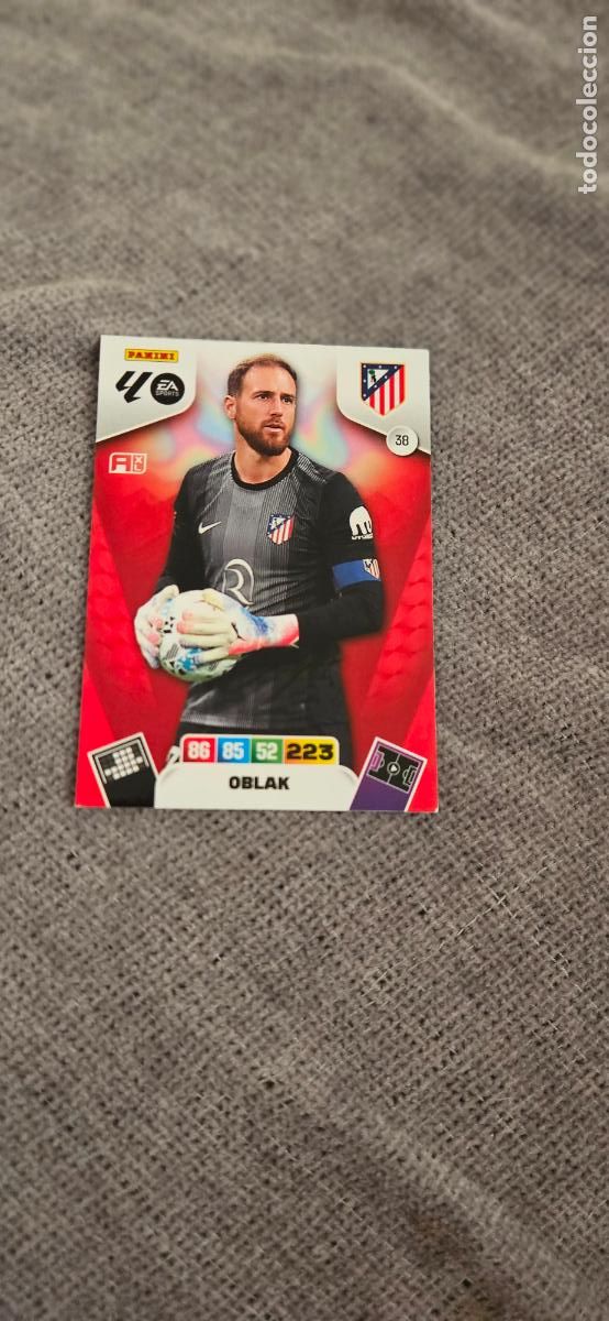 Cromos de f&uacute;tbol: atletico de madrid oblak 38 adrenalyn 2025 2026 25 26 trading card