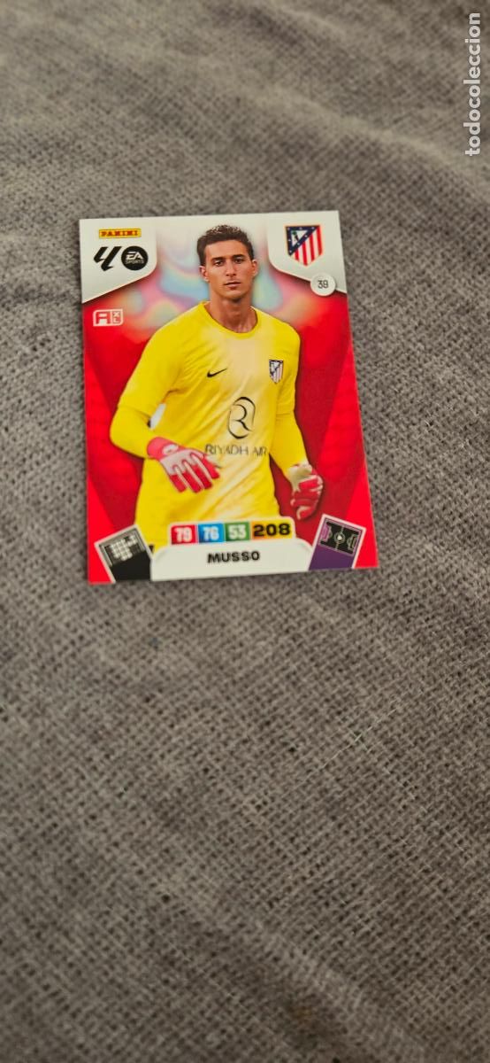 Cromos de f&uacute;tbol: atletico de madrid musso 39 adrenalyn 2025 2026 25 26 trading card