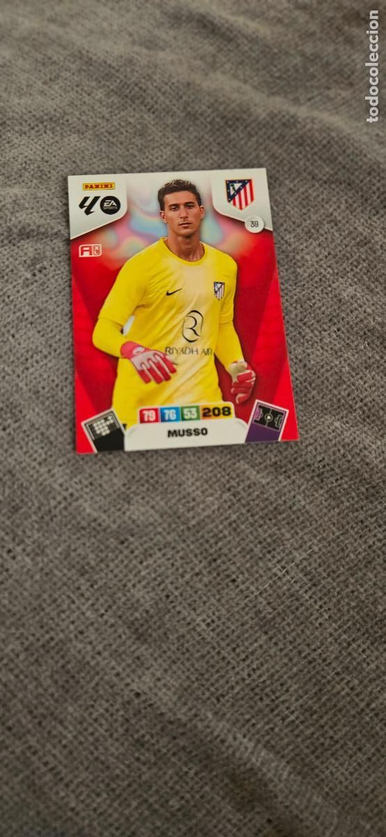 Cromos de f&uacute;tbol: atletico de madrid musso 39 adrenalyn 2025 2026 25 26 trading card