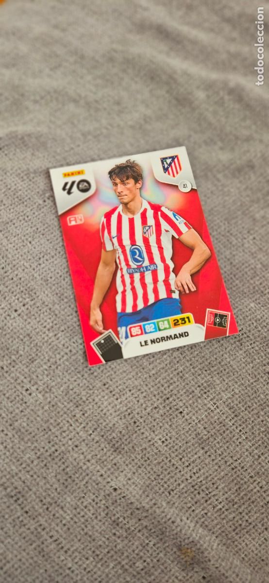 Cromos de f&uacute;tbol: atletico de madrid le normand 41 adrenalyn 2025 2026 25 26 trading card