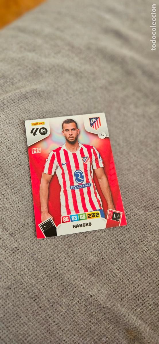 Cromos de f&uacute;tbol: atletico de madrid 43 hancko 43 adrenalyn 2025 2026 25 26 trading card