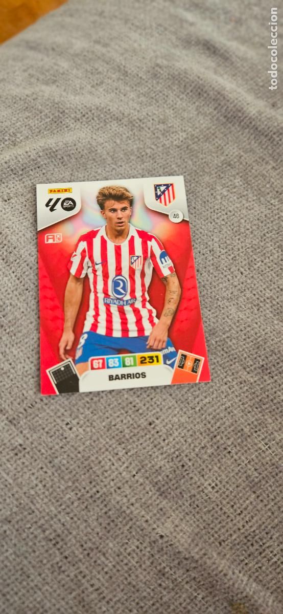 Cromos de f&uacute;tbol: atletico de madrid 46 barrios adrenalyn 2025 2026 25 26 trading card