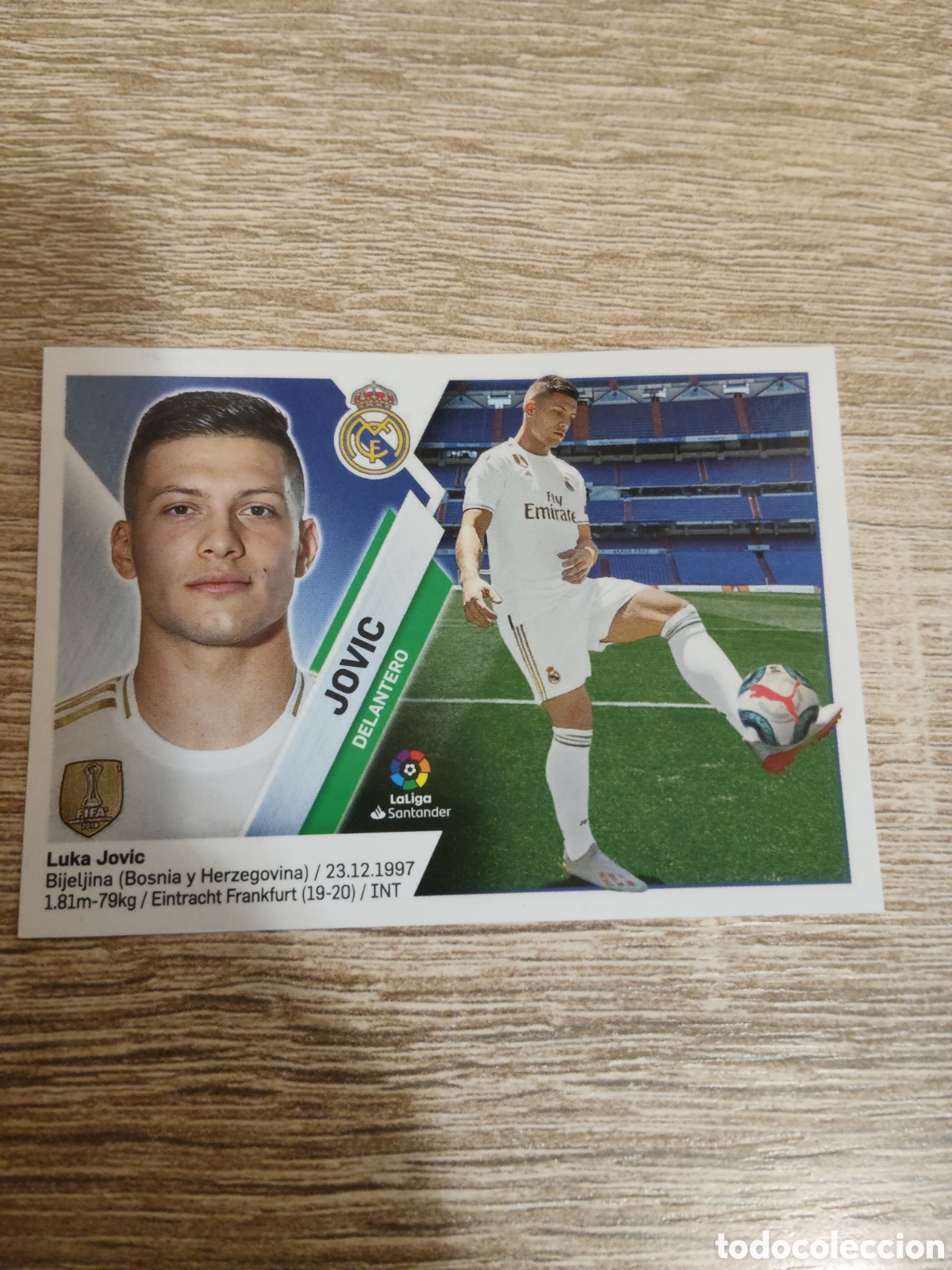 Cromos de F&uacute;tbol: Jovic Real Madrid liga 2019 2020 19 20 ediciones este