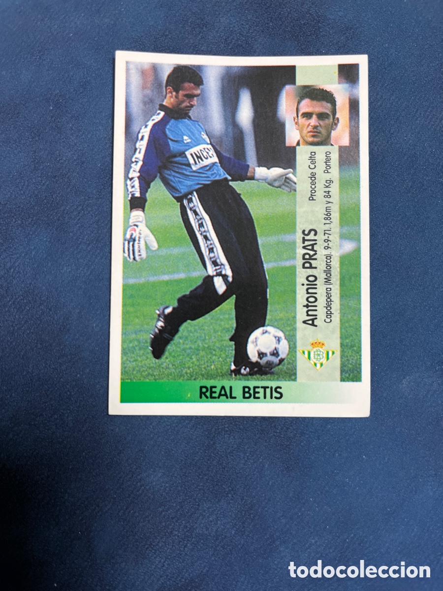 Cromos de F&uacute;tbol: PRATS 128 A REAL BETIS 96 97 PANINI 1996 1997 NUEVO SIN PEGAR CROMO UNIFICO ENVIO