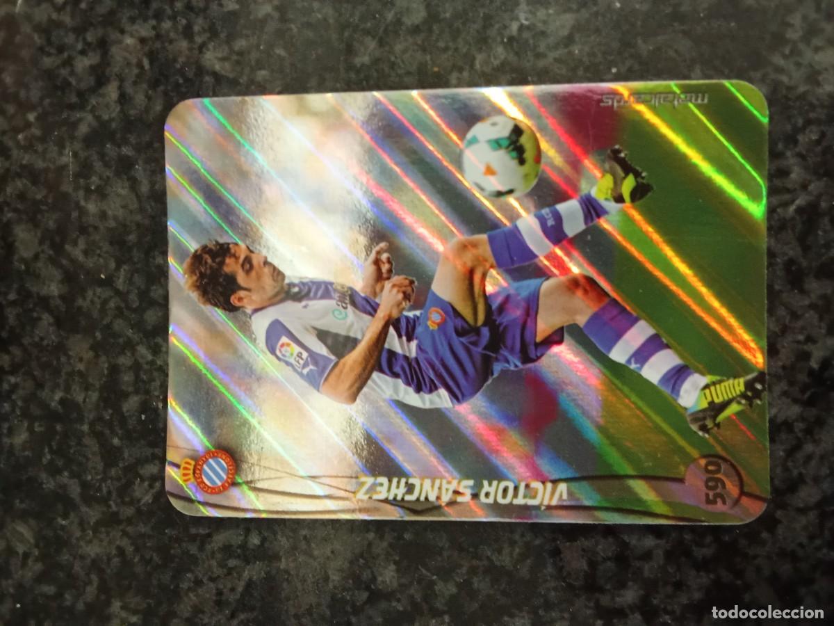 Figurine di Calcio: 590 V&iacute;ctor S&aacute;nchez brillo rayas diagonales las fichas de la liga 2015