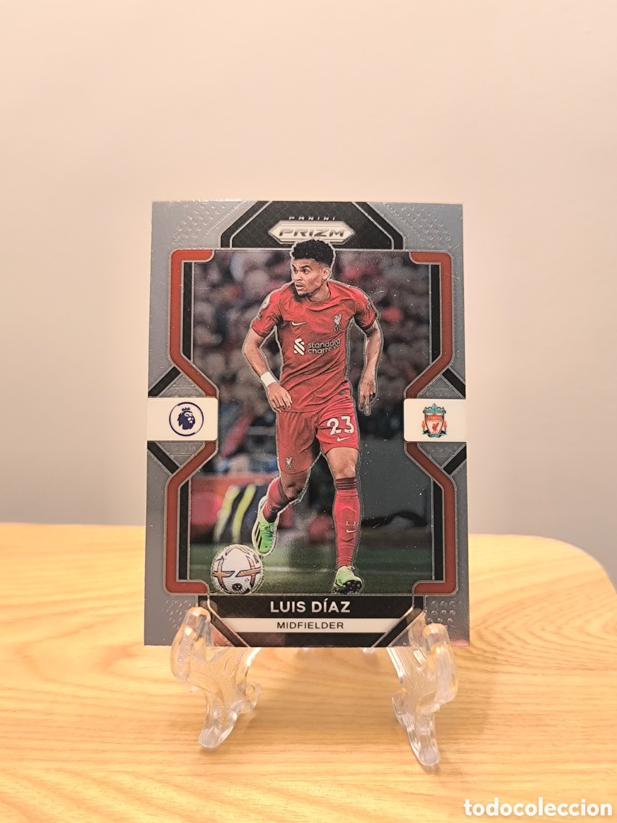 Cromos de f&uacute;tbol: Luis D&iacute;az PANINI PRIZM Liverpool - Foto 1