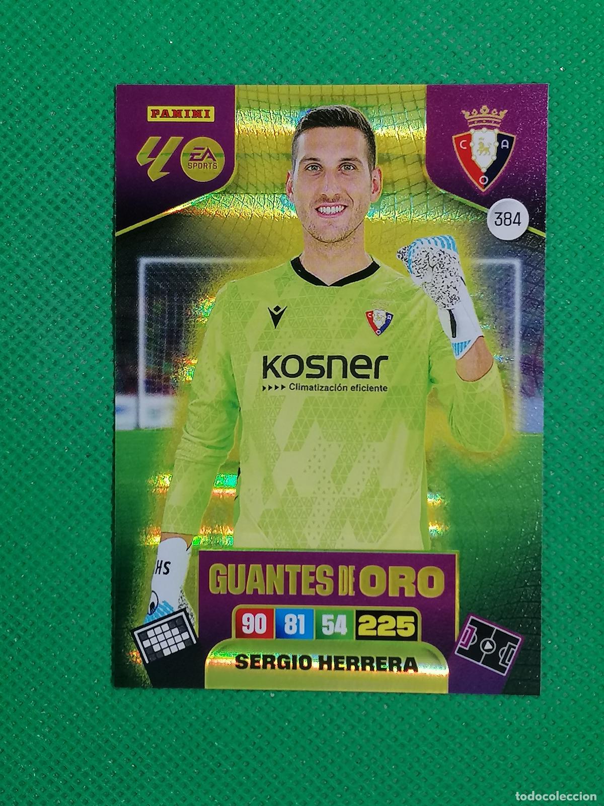 Cromos de F&uacute;tbol: 384 SERGIO HERRERA OSASUNA GUANTES DE ORO ⚽ LIGA ADRENALYN XL 2025 2026 25 26 ⚽