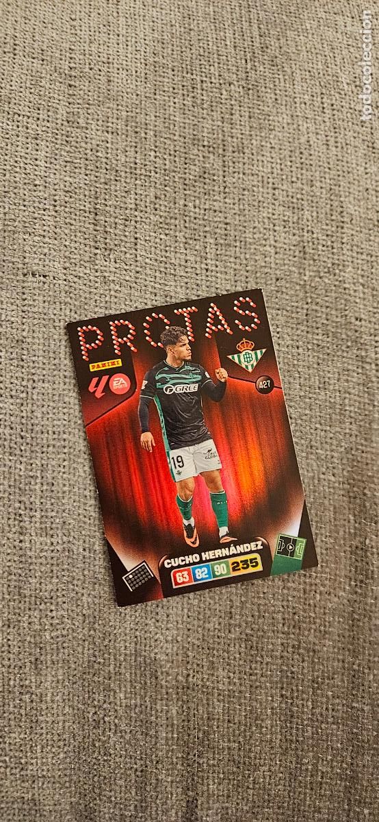 Cromos de F&uacute;tbol: protas cucho hernandez betis 427 adrenalyn 2025 2026 25 26 trading card
