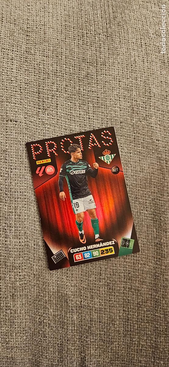 Cromos de F&uacute;tbol: protas cucho hernandez betis 427 adrenalyn 2025 2026 25 26 trading card