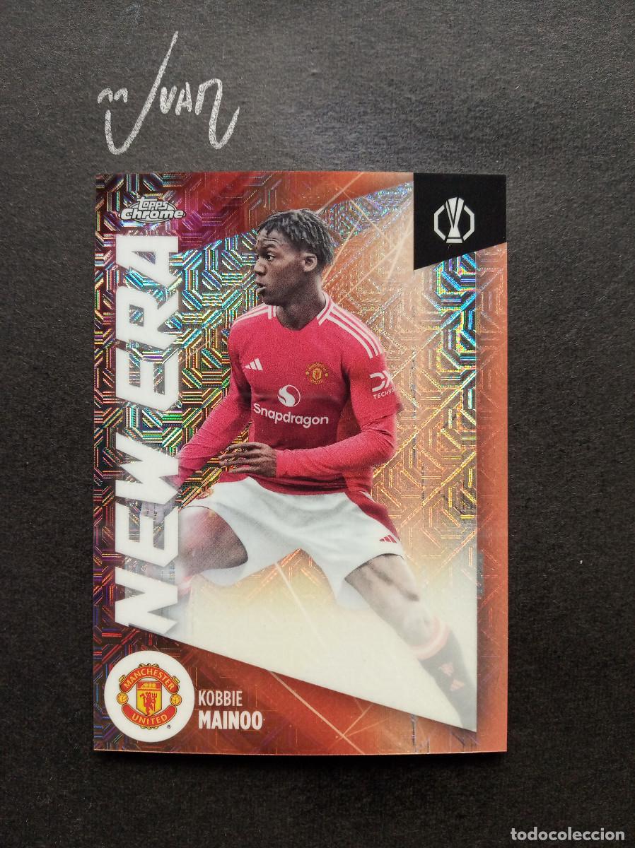 Fu&szlig;ball-Sticker: 18 NEW ERA MOJO KOBBIE MAINOO MANCHESTER UNITED ⚽ TOPPS &reg; CHROME UEFA JAPAN EDITION 2024 2025 24 25