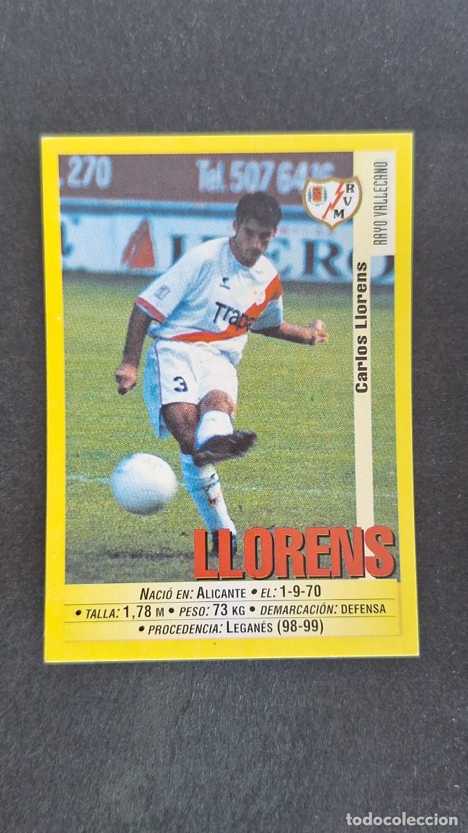 Fu&szlig;ball-Sticker: L2 LLORENS RAYO VALLECANO 348 PANINI LIGA 1999/2000 99 00 NUNCA PEGADO SIN PEGAR