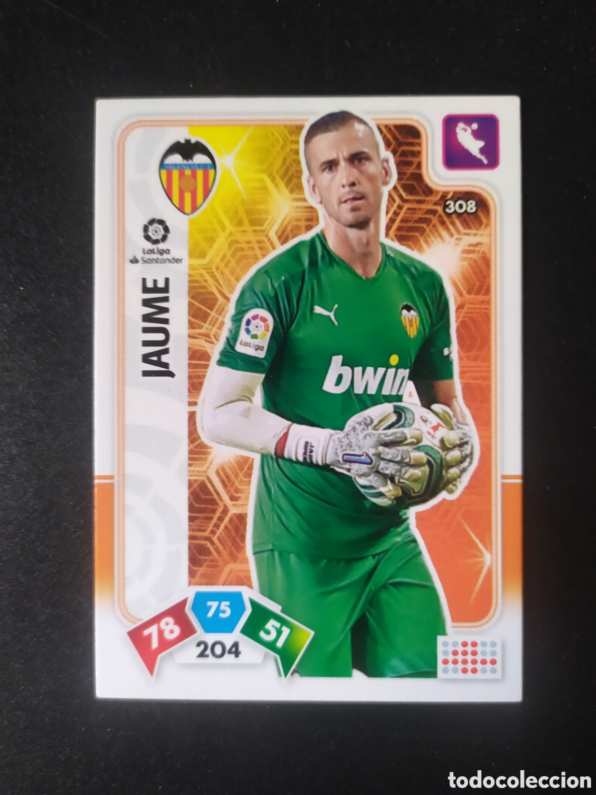 Cromos de f&uacute;tbol: Adrenalyn 2019 2020 19 20 panini Jaume n&deg; 308 Valencia
