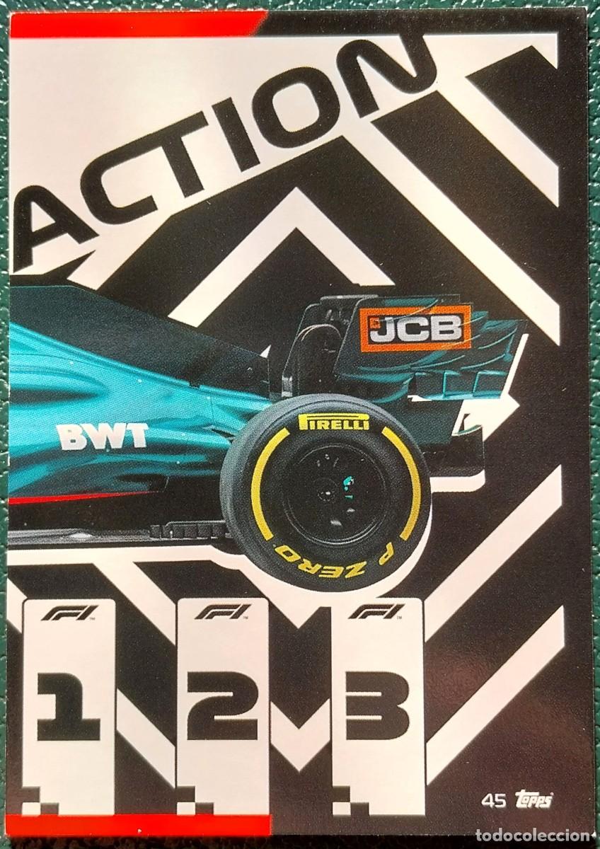 Cromos de F&uacute;tbol: 45 ASTON MARTIN COGNIZANT FORMULA 1 TURBO ATTAX TRADING CARD GAME TOPPS 2021