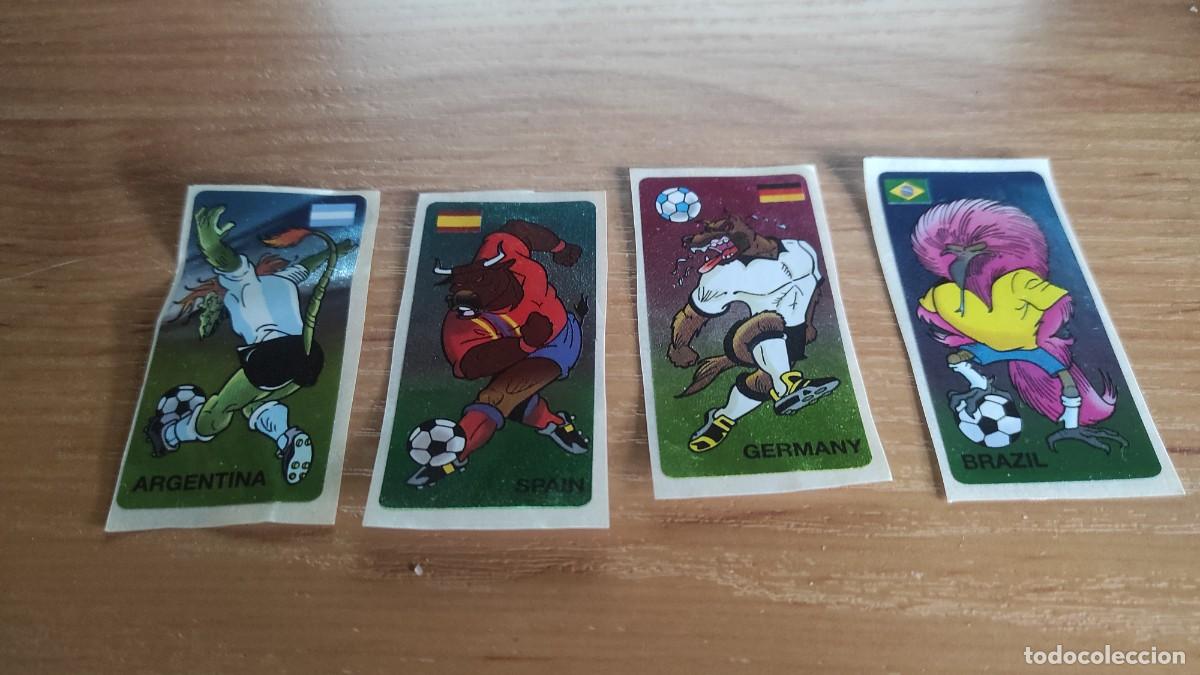 Cromos de Futebol: Lote 4 cromos chicle selecci&oacute;n de f&uacute;tbol