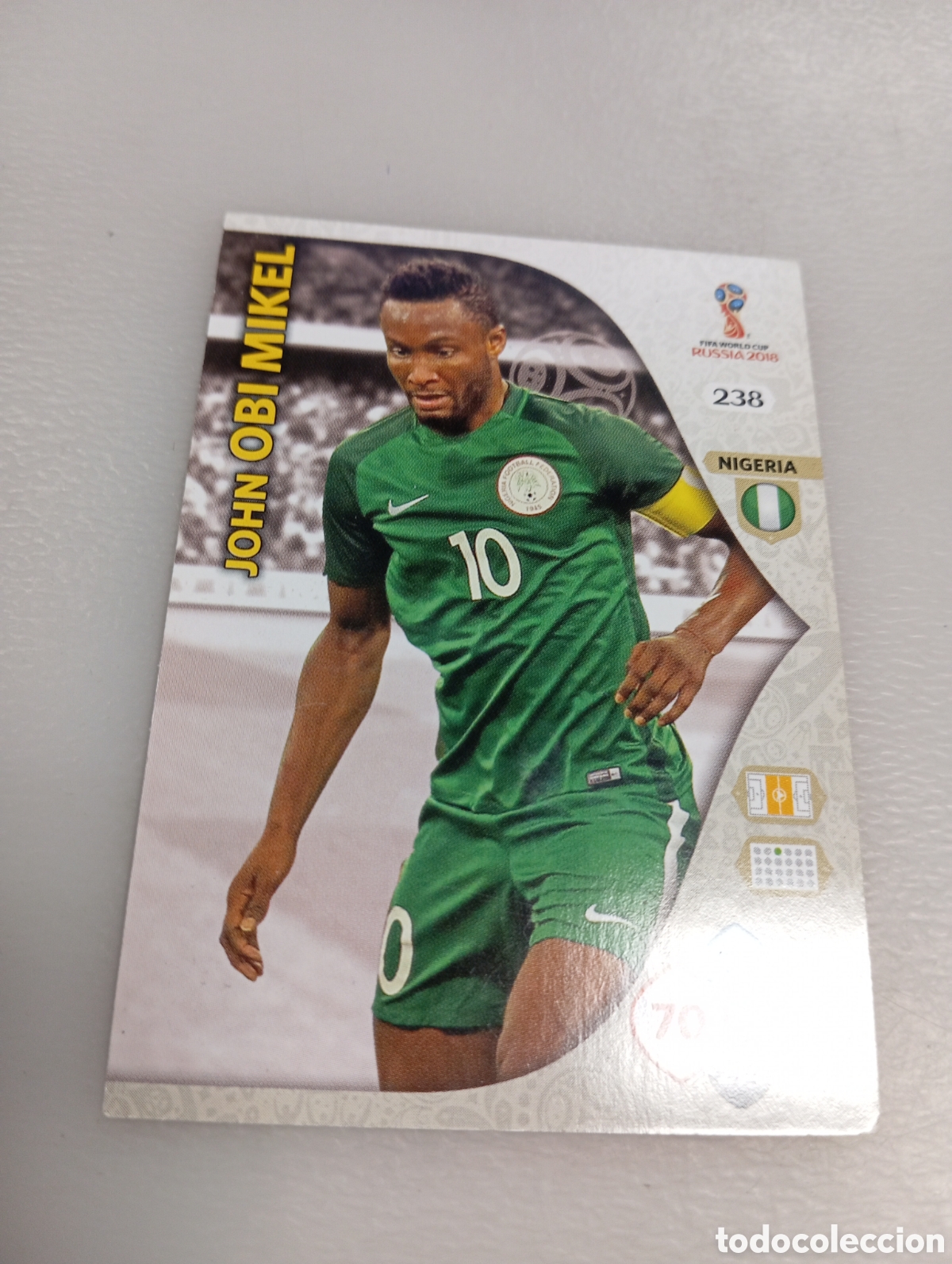 Cartes &agrave; collectionner de Football: 238 Obi Mikel Adrenalyn FIFA World Cup 2018 Russia