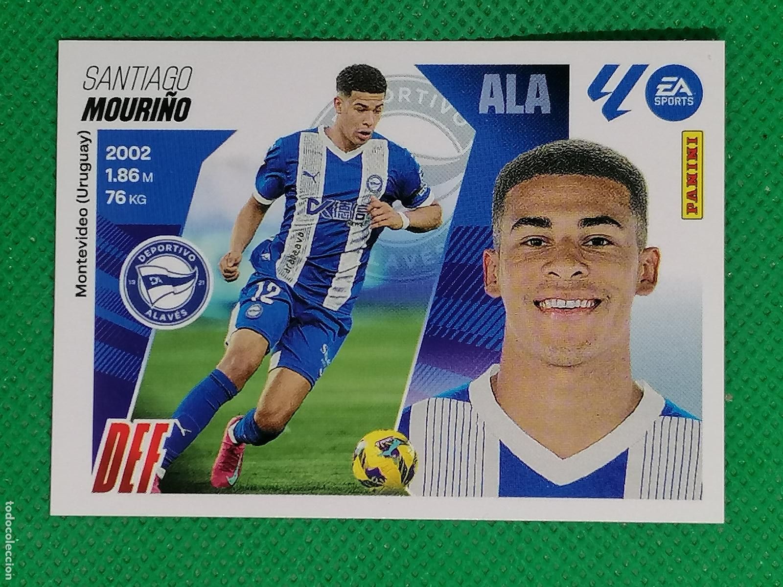 Fu&szlig;ball-Sticker: 8 SANTIAGO MOURI&Ntilde;O ALAVES ⚽ PANINI LIGA ESTE 25 26 2025 2026 ⚽