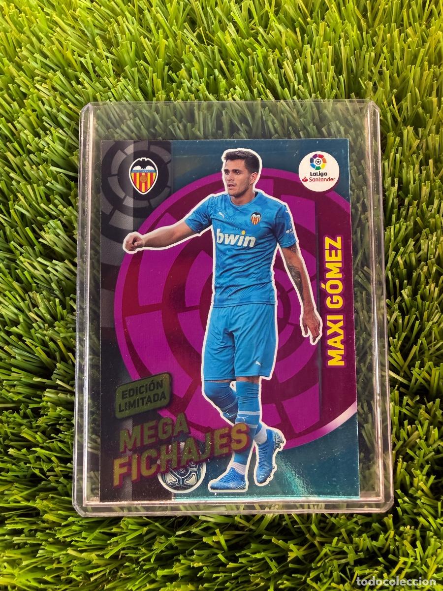 Cromos de f&uacute;tbol: Maxi G&oacute;mez Edici&oacute;n Limitada Valencia CF Megacracks 19 20
