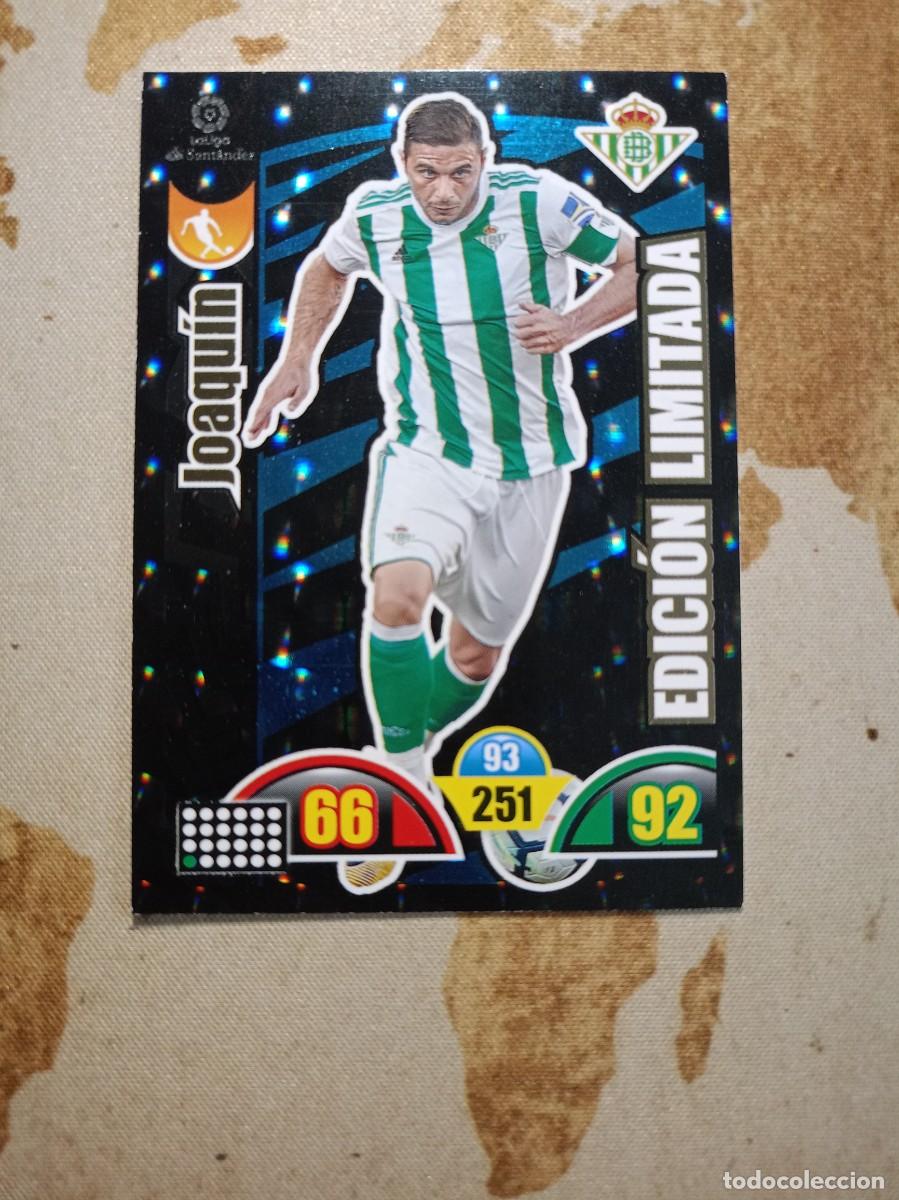Fu&szlig;ball-Sticker: Edici&oacute;n Limitada JOAQU&Iacute;N Adrenalyn 2017-18