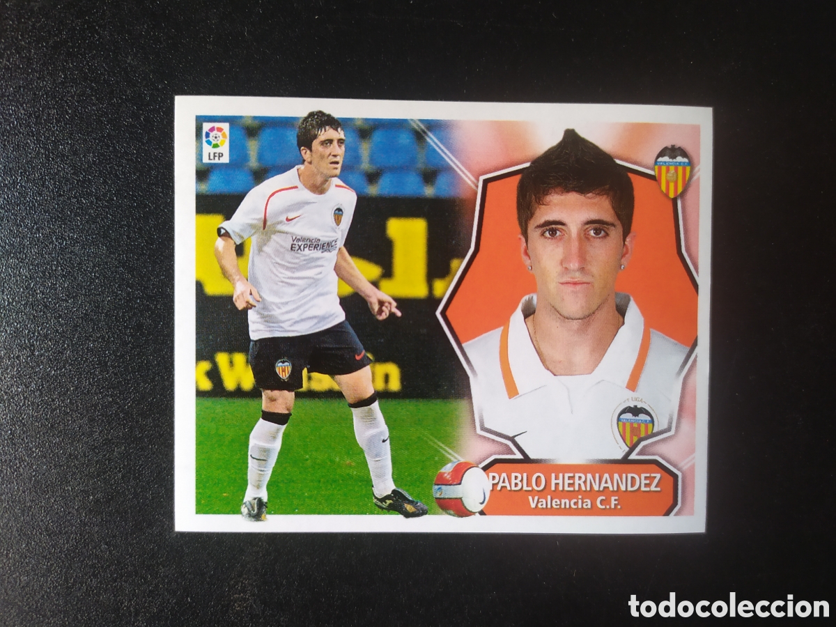 Fu&szlig;ball-Sticker: Liga este 2008 2009 08 09 panini Pablo Hern&aacute;ndez fichaje n&deg; 16 Valencia