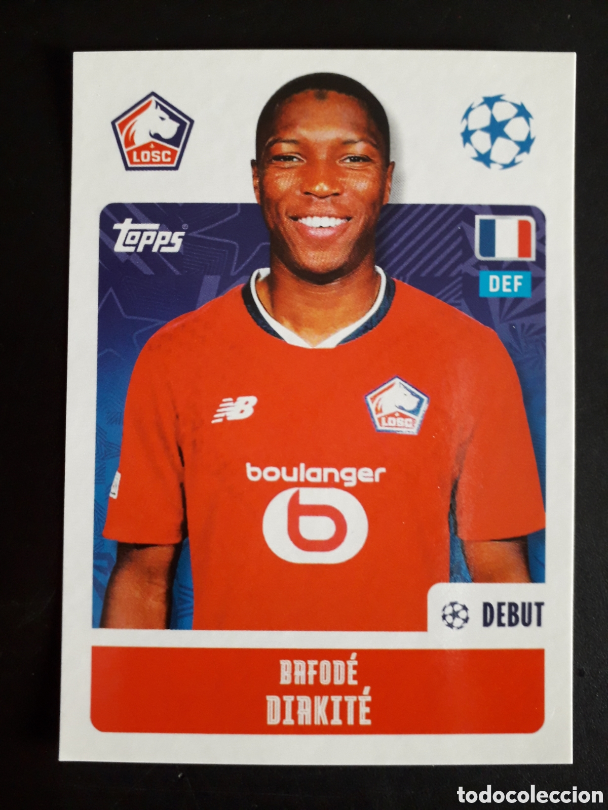 Cromos de f&uacute;tbol: DIAKIT&Eacute; LILLE N&deg; 483 UEFA CHAMPIONS LEAGUE SEASON TOPPS 24 25 2024 2025 PEDIDO M&Iacute;NIMO 3&euro;