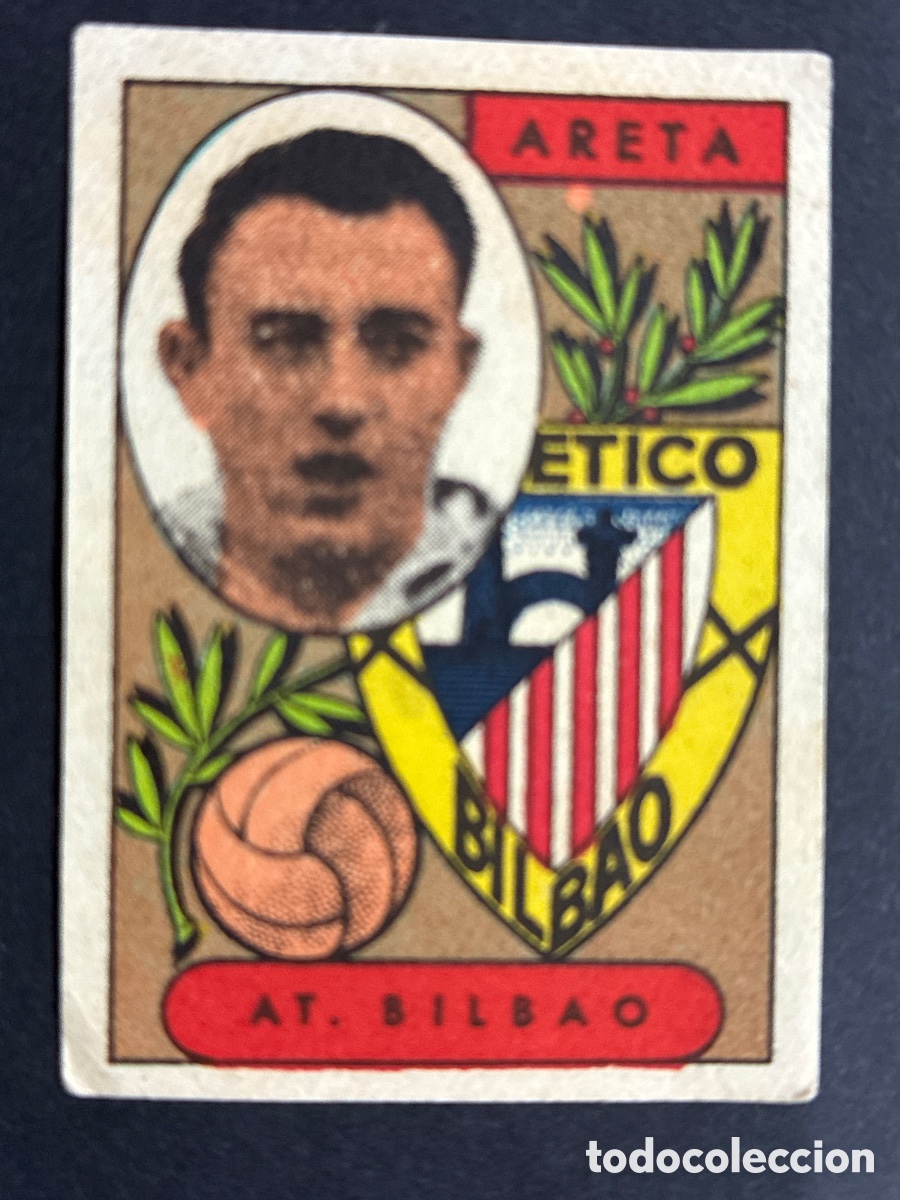 Cartes &agrave; collectionner de Football: CROMO NUNCA PEGADO FUTBOL ARETA ATH BILBAO LIGA 1955 -1956